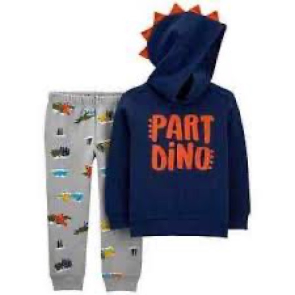Carters 2Pc Dino Set